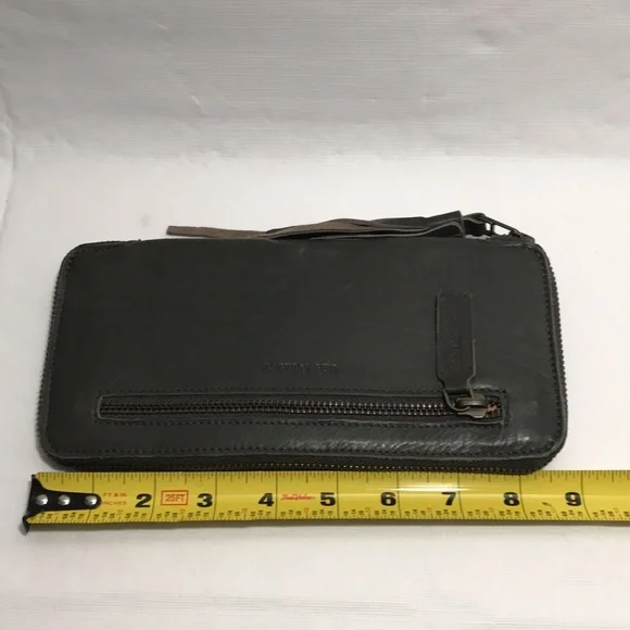 Lisa Leonard Designs You Are Beautiful Boho 3/4 Zip Leather Wallet